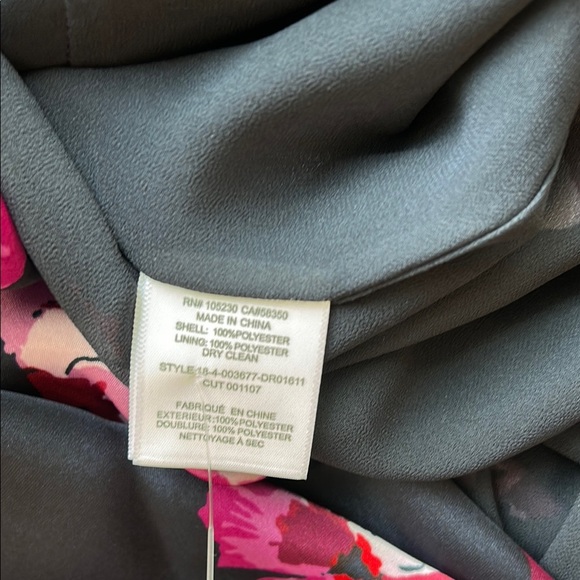 Joie Miltona Floral Wrap Dress in Midnight Navy and Pink | Medium - Picture 5 of 5